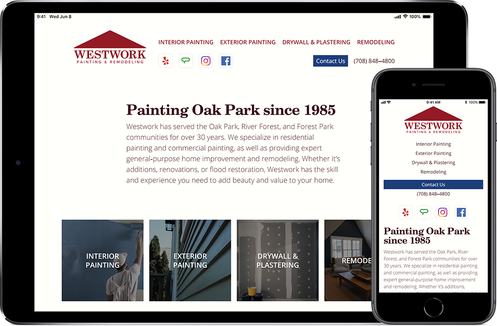 The site&rsquo;s single‐column layout makes scaling easy and caters to user priorities. While larger screens display a colorful hero image, smaller phone screens have information and navigation above the fold.